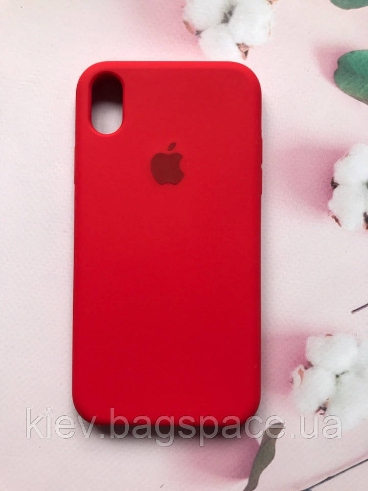 

Силиконовый чехол Silicone Case для Apple iPhone XR Красный 12057, КОД: 1844348