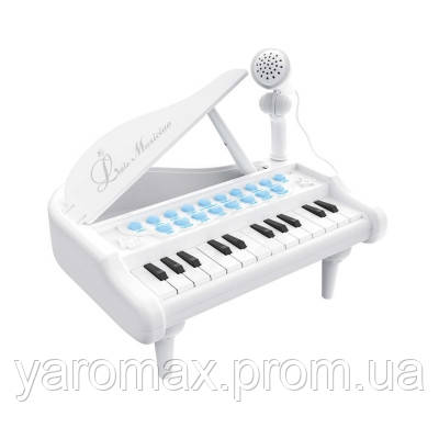 

Детское пианино синтезатор Baoli с микрофоном 24 клавиши белое SKL17-223458