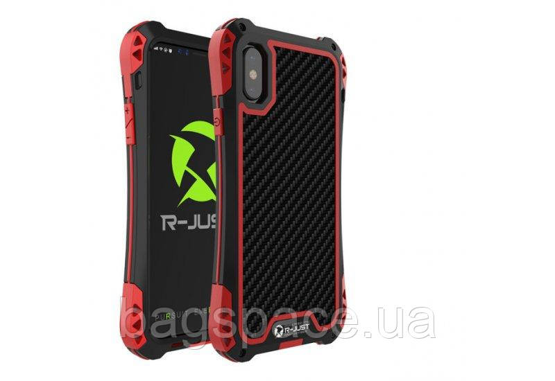 

Чехол противоударный R-Just Amira для iPhone X Black-Red AL1322, КОД: 134307