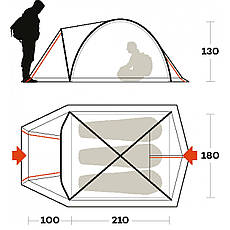Палатка Ferrino Tenere 3 Green, фото 2