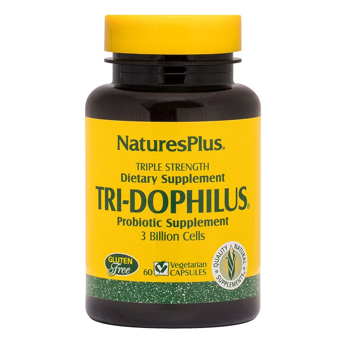 

Пробиотики Тройная Сила - Tri-Dophilus, Nature's Plus (60 Вегетарианских Капсул)