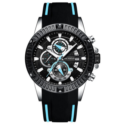 

Часы наручные MF0244G Black-Silver-Turquoise