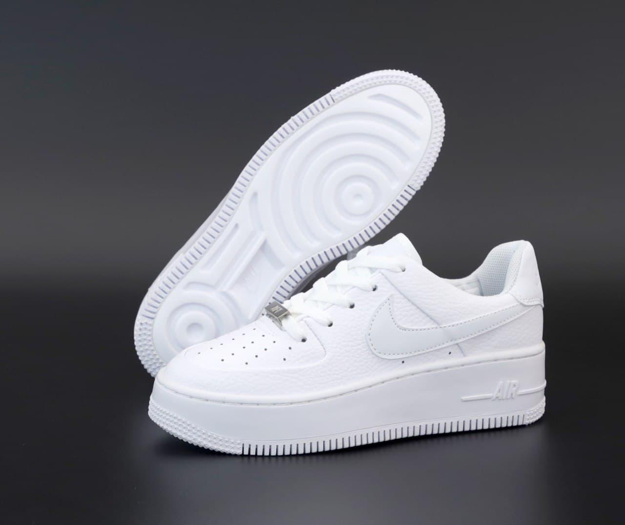 

Женские кроссовки Nike Air Force 1 White Sage / Найк Аир Форс 1 Белые, Белый