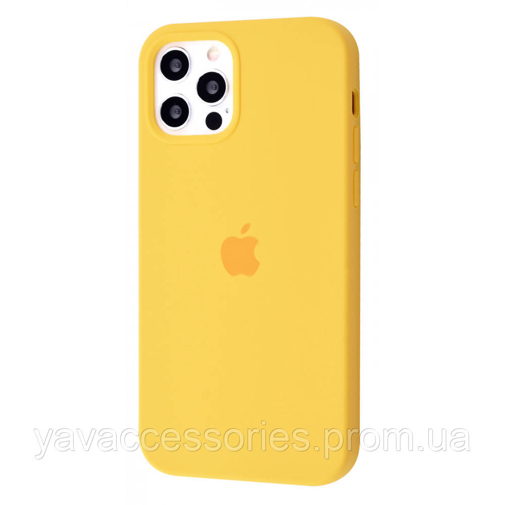 

Silicone Case Full Cover iPhone 12/12 Pro yellow