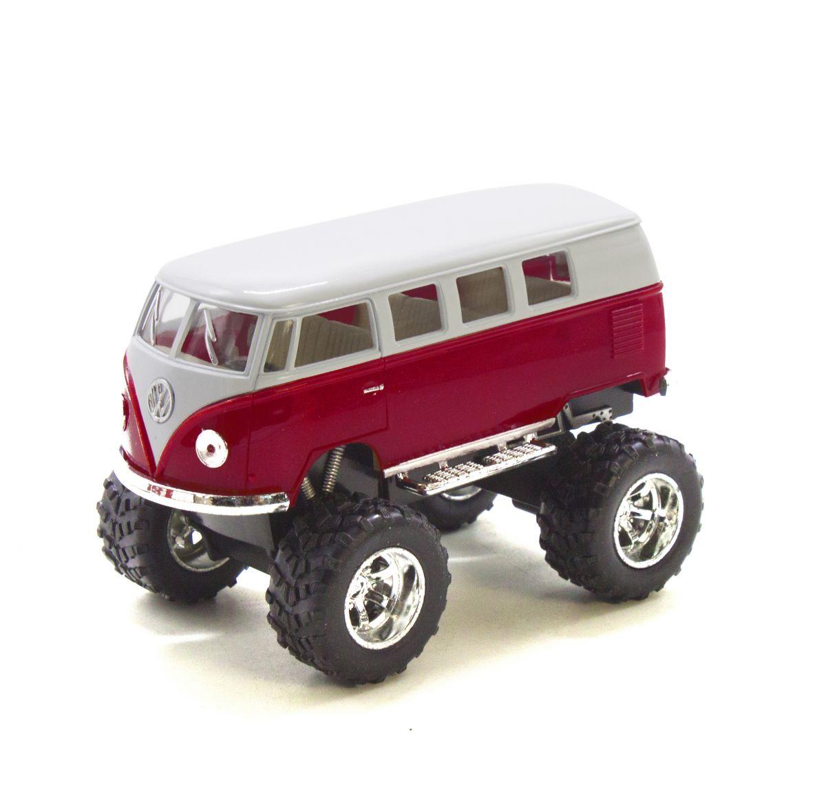 

Машинка KINSMART "Volkswagen T2 BUS Off-Road" (бордовая) KT5060WB