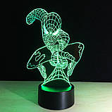 3D Светильник, "Человек паук" Подарки для мальчиков, Подарки мальчику, Подарок ребёнку, фото 6