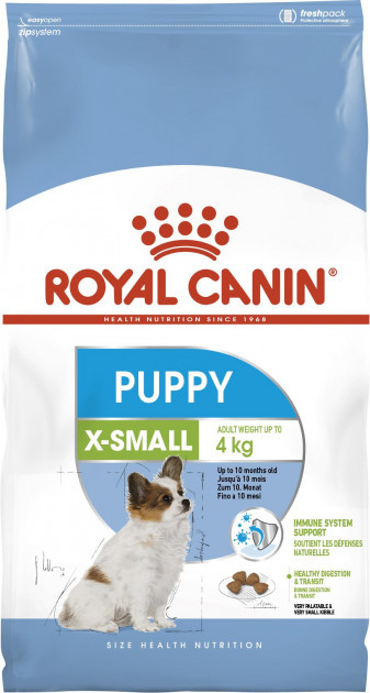 

Royal Canin X-Small Junior для щенков миниатюрных пород весом до 4 кг и до 10 месяцев 3 кг