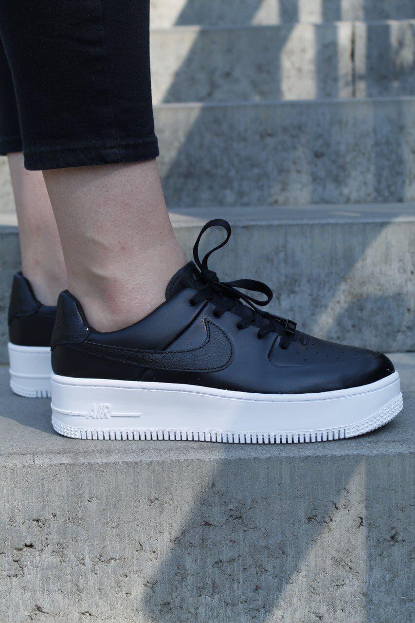 

Женские кроссовки Nike Air Force 1 Black White Sage / Найк Аир Форс 1 Черные Белые 39, Черный