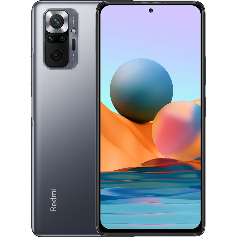 

Смартфон с 4 хорошими камерами и мощной батарей на 2 сим Xiaomi Redmi NOTE 10 4/128Gb gray Global Version, Черный