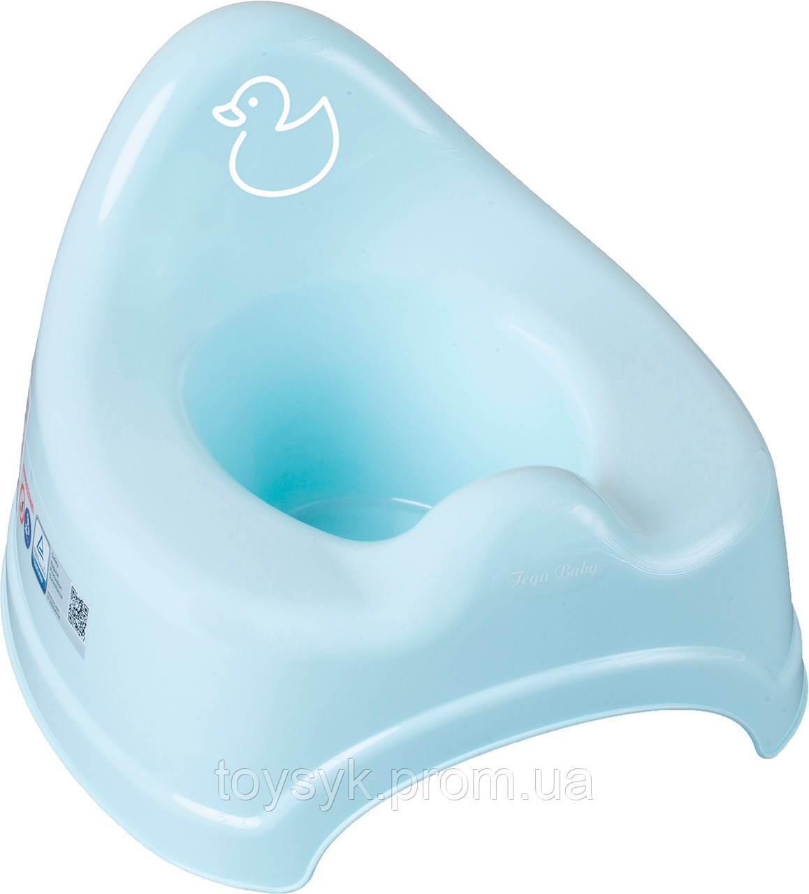 

Горшок Tega Duck DK-001 нескользящий 129 light blue, Голубой