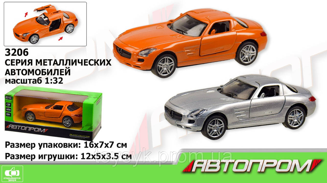 

Машина металл 3206 (96шт/2) "АВТОПРОМ",1:32,2 цвета,откр.двери, в кор.16*7*7см