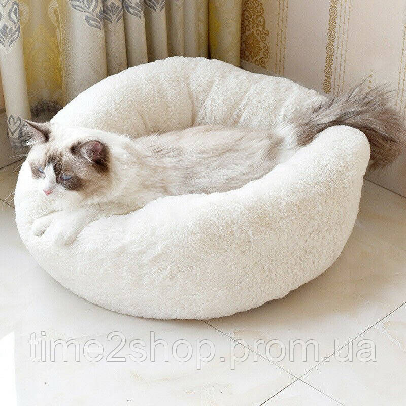 

Плюшевый лежак для кота собаки лежанка мягкая