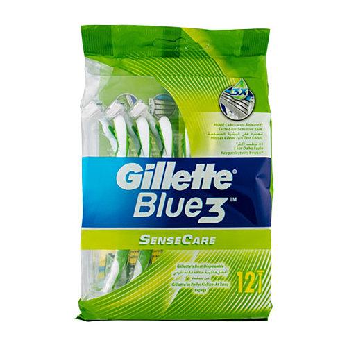 

Станок Gillette Blue 3 Sensitive (12) одноразовый, Изумрудный