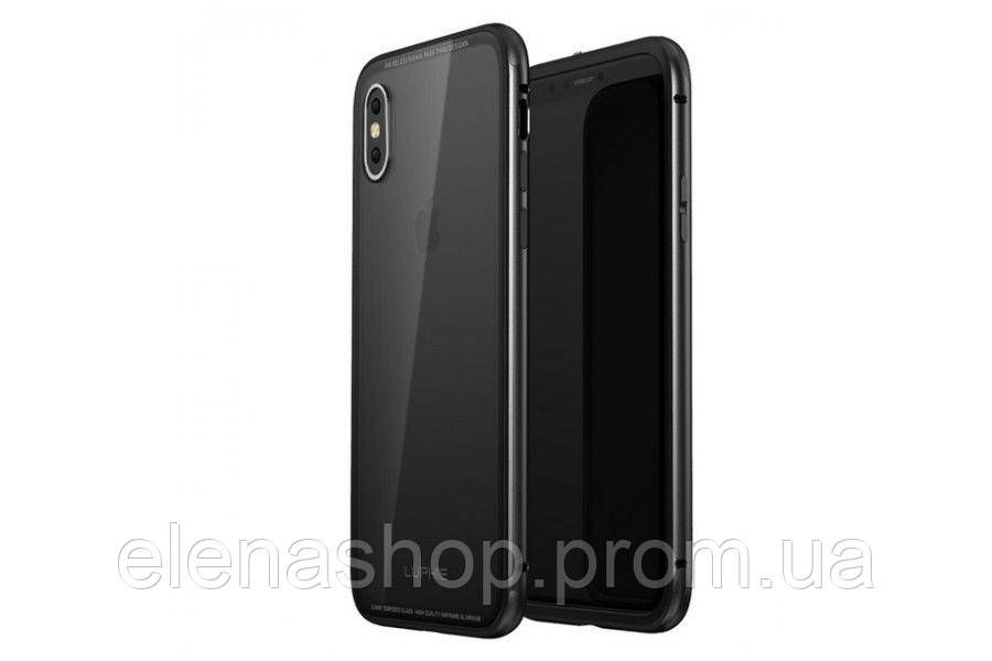 

Чехол Luphie Glass Protection для iPhone X Black, КОД: 324053