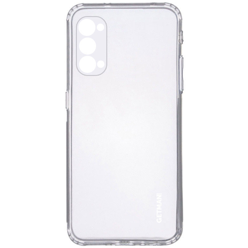 

TPU чехол GETMAN Clear 1,0 mm для Oppo Reno 4 Pro