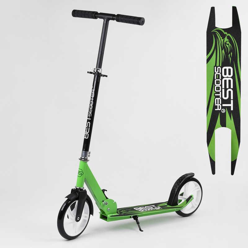 

Самокат двухколесный "Best Scooter" 98829 (4) САЛАТОВЫЙ, колеса PU - 20 см, длина доски 53 см, в коробке