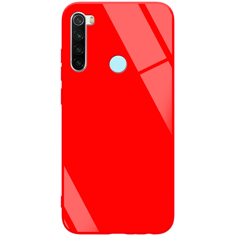 

TPU+Glass чехол GLOSSY для Xiaomi Redmi Note 8, Красный / red