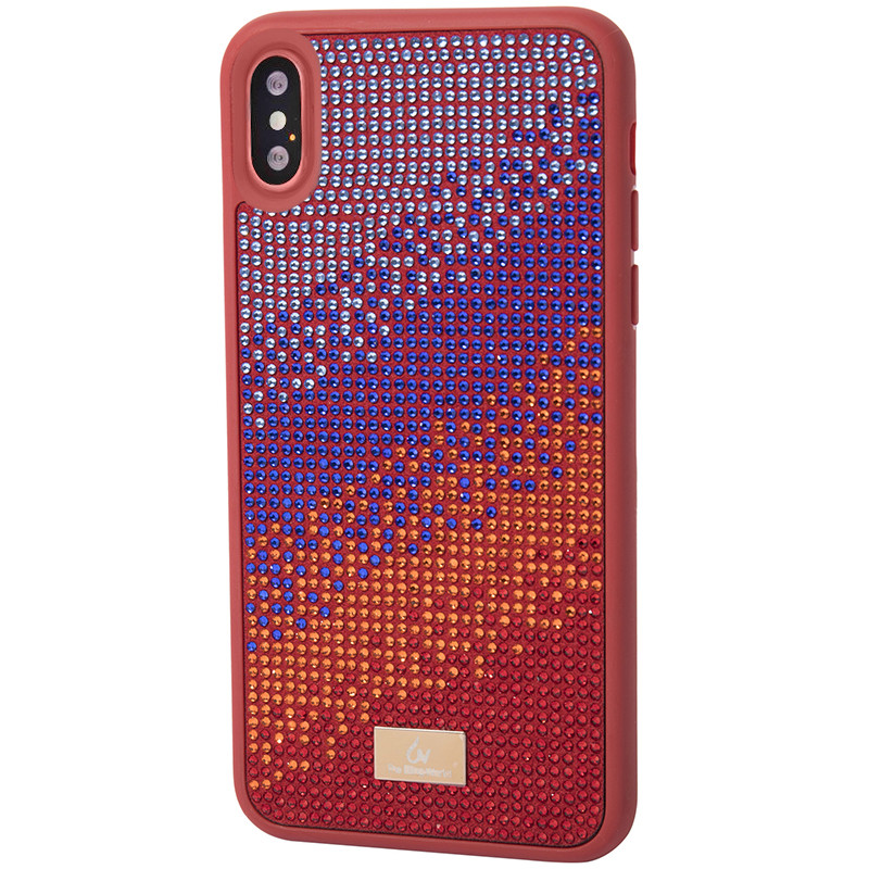 

Чехол Противоударная накладка Epik Bling World Rainbown Design NEW для Apple iPhone XS Max (6.5") Красный