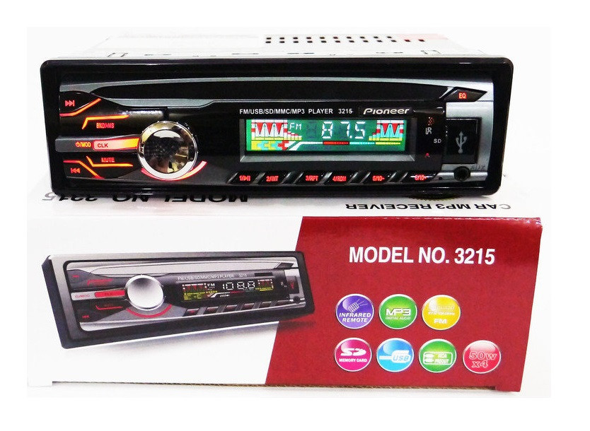 

Автомагнитола 1DIN MP3 3215BT RGB/Bluetooth (20)