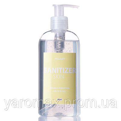 

Антисептик Санитайзер HiLLARY Skin Sanitizer Double Hydration milkhoney сертифицированный 200ml SKL13-239142