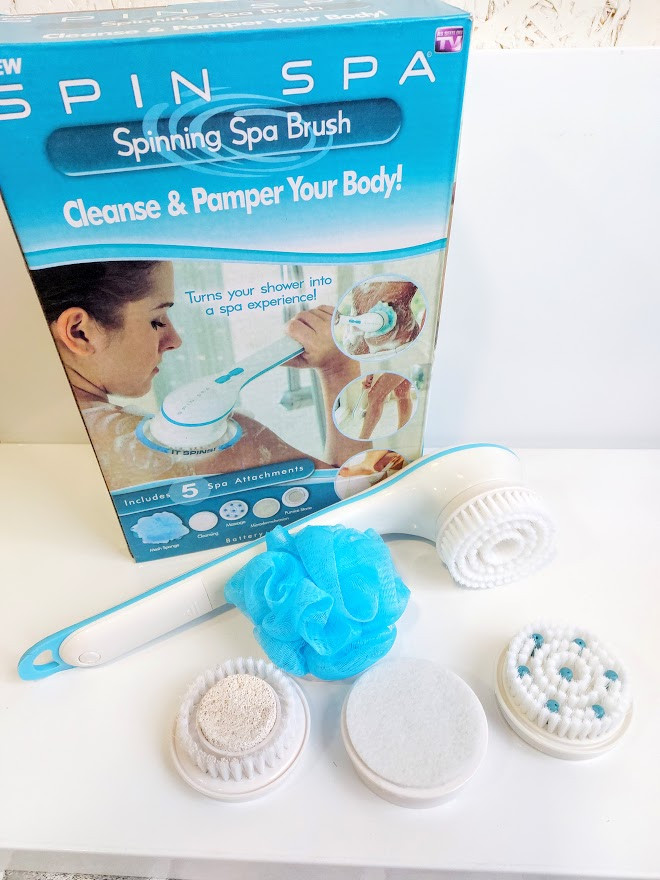 

Массажная щетка для тела Spin Spa Brush, Белый