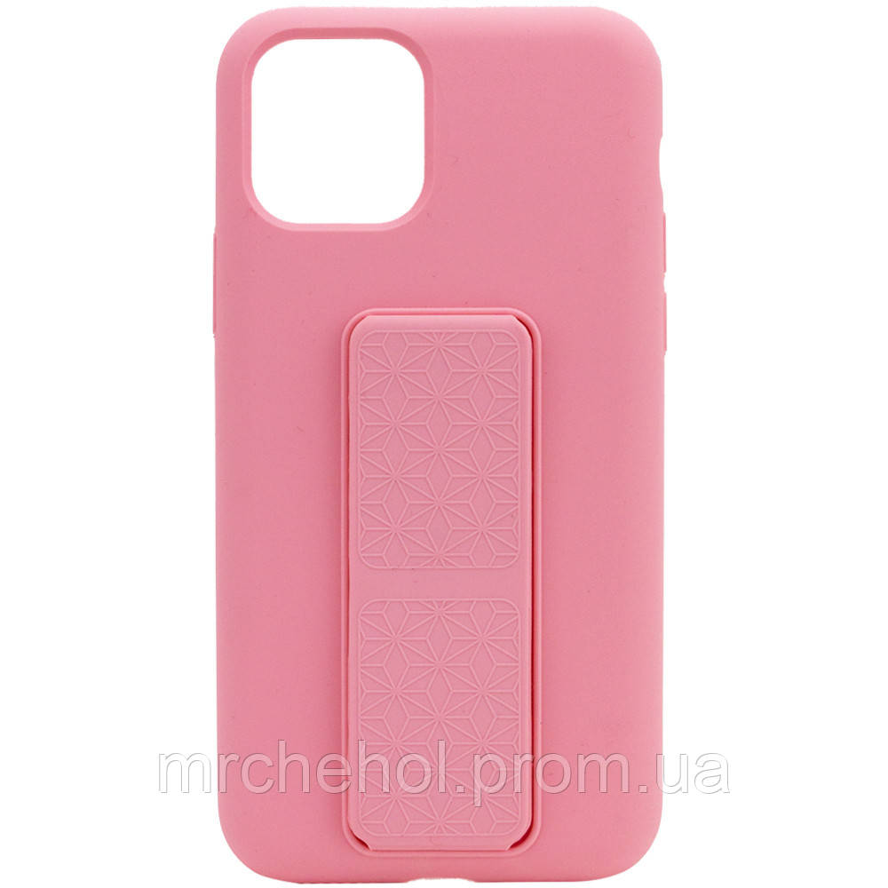 Чехол Silicone Case Hand Holder для Apple iPhone 11 Pro Max (6.5"), Розовый / pink