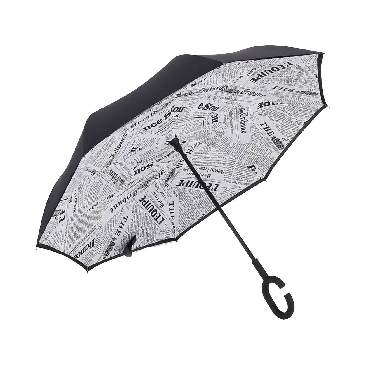 Зонт обратного сложения женский Up-Brella journal Белый зонт зонты зонтик подарок от дождя