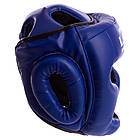 Шлем боксерский с полной защитой Lev 4294 размер M Blue, фото 2
