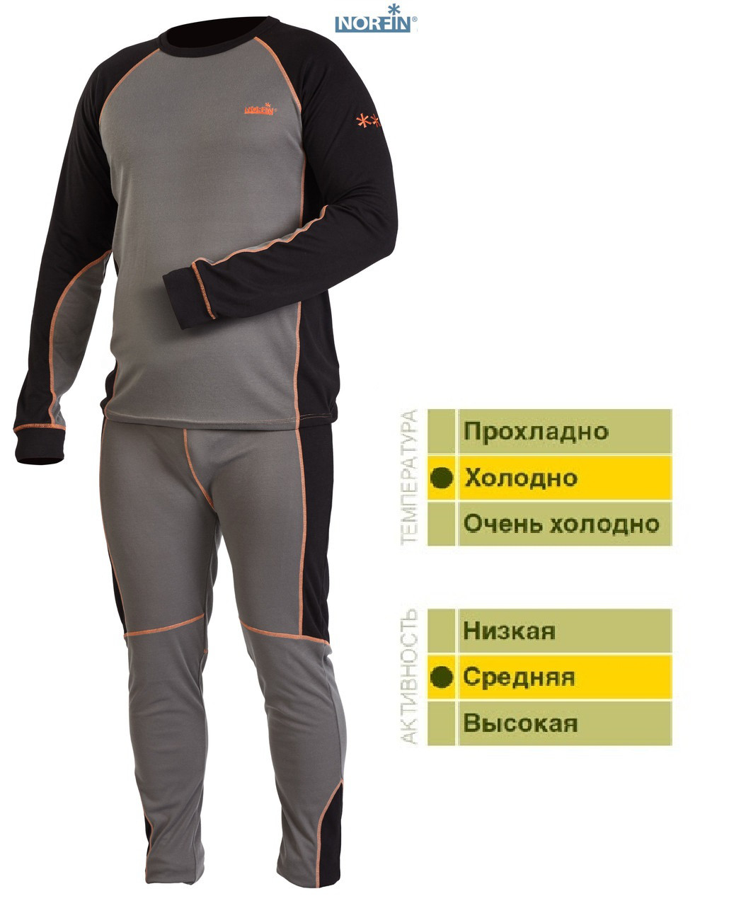 

Термобелье Norfin Comfort Line Gray (1й слой)