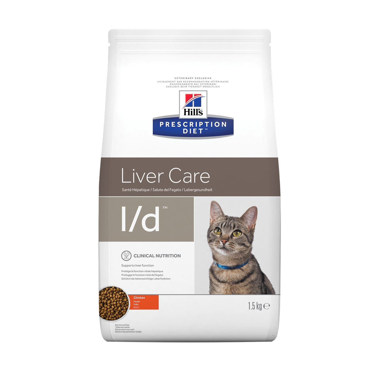 

Сухой корм Hill's PD l/d Liver Care для котов при заболеваниях печени с курицей, 1,5 кг