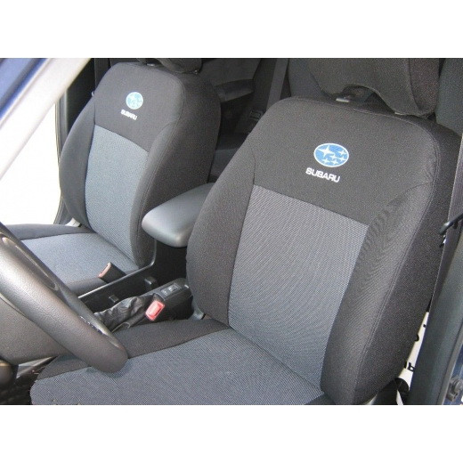 

ЧЕХЛЫ НА СИДЕНЬЯ ELEGANT Subaru Forester 2003 -2008 (подлокотник +airbag)