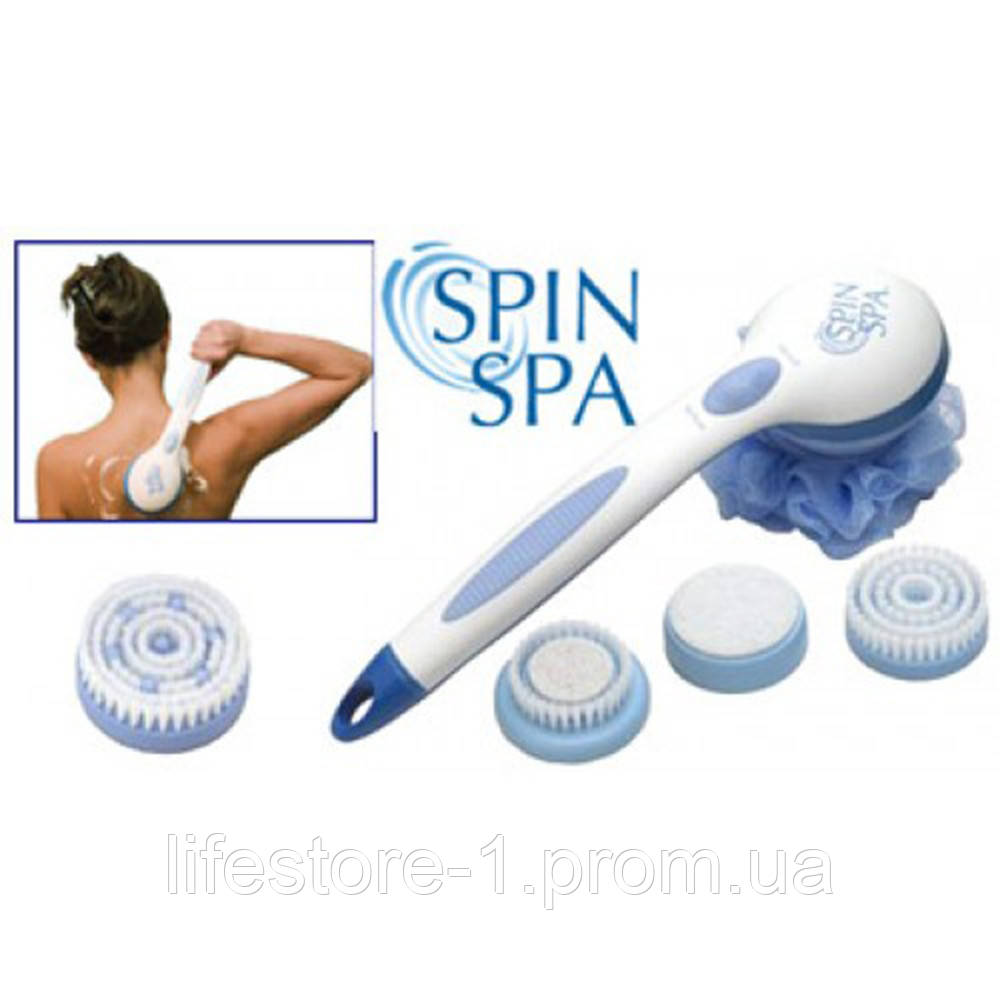 

Массажная щетка для лица спин спа spin spa, Щетка для умывания чистки лица, Spin Spa Cleansing Facial Brush, Белый