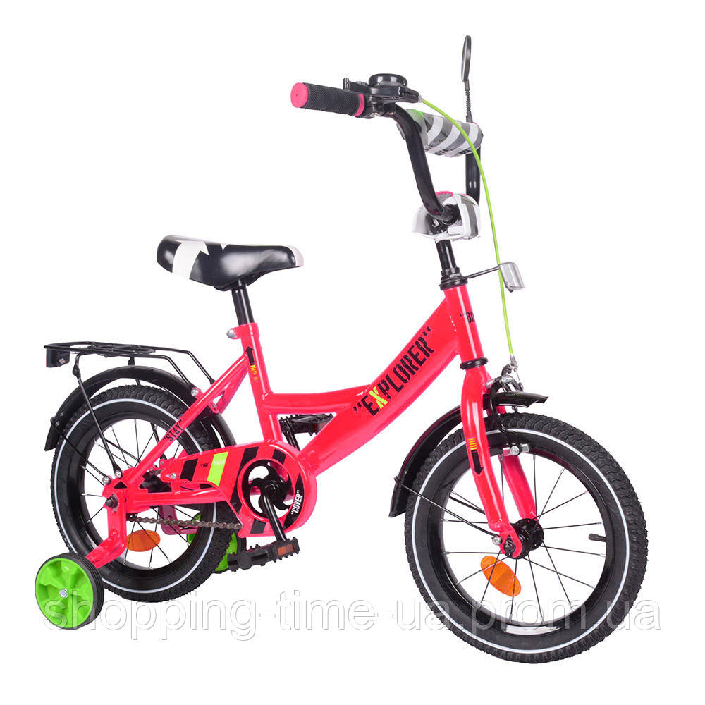 

Велосипед двухколесный Tilly Explorer 14 дюймов T-21419 красный