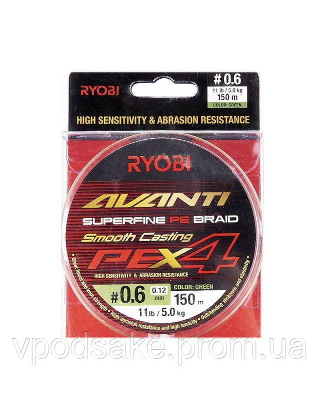 

Шнур Ryobi Avanti X4 GR 150m PE0.6 NEW2021, Зелёный