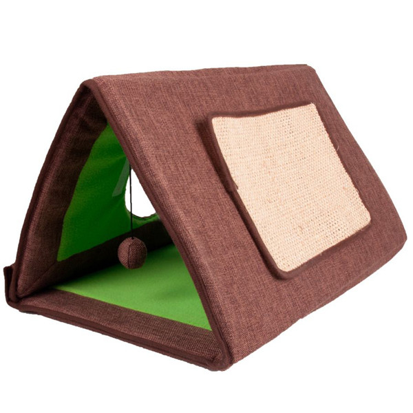 

Flamingo (Фламинго) Cat Tent 3in1 - Спальное место, палатка-домик когтеточка для котов 3в1 (50х30х28 см.)