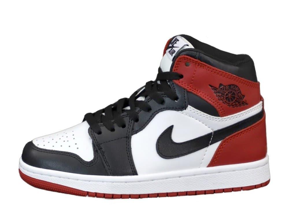 

Мужские кроссовки Nike Air Jordan Retro 1 Black Red White / Найк Аир Джордан Ретро 1 Черные Красные Белые 44, Красный