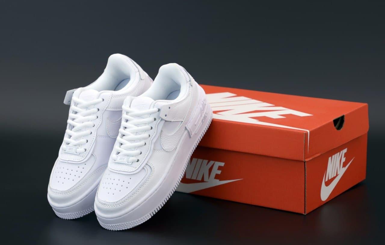 

Мужские кроссовки Nike Air Force Shadow White / Найк Аир Форс Шадоу Белые 41, Белый