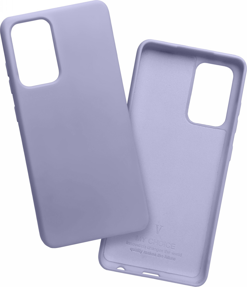 

Silicone case Samsung Galaxy A52 A525 (с микрофиброй) (Самсунг Галакси А52, Сиреневый