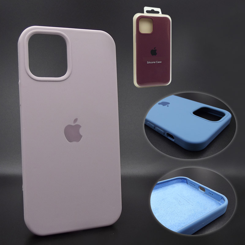 

Silicone Cover Apple iPhone 12 Mini (7) lavender Full