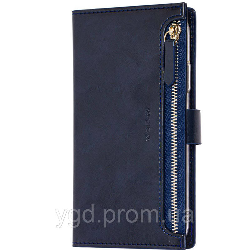 

Чехол книжка Molan Cano Zipper Bestie bag для Samsung Galaxy Note 10, Синий