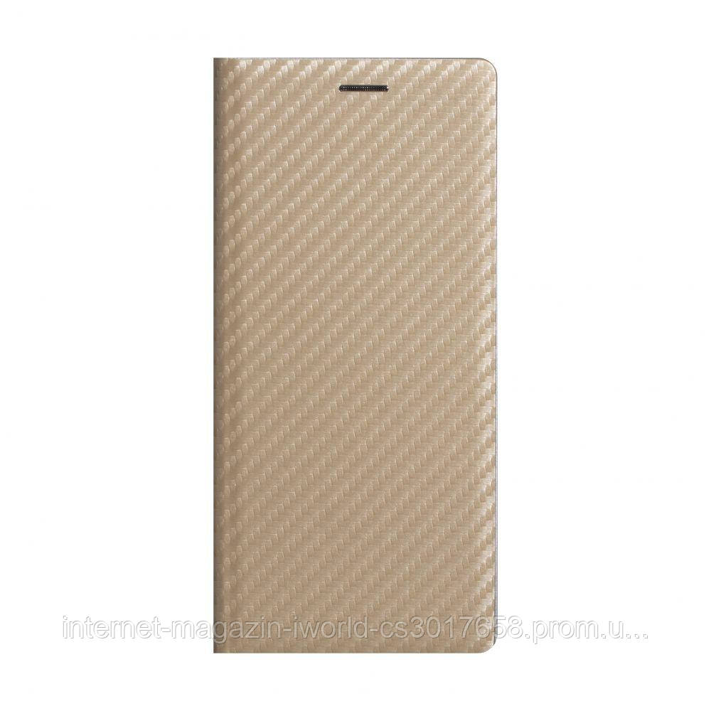 

Чехол-книжка Carbon for Xiaomi Redmi 9 Цвет Золотой