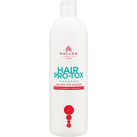 Шампунь для волос PRO-TOX с кератином, коллагеном и гиалуроновой кислотой Kallos KJMN, 1 л, Венгрия
