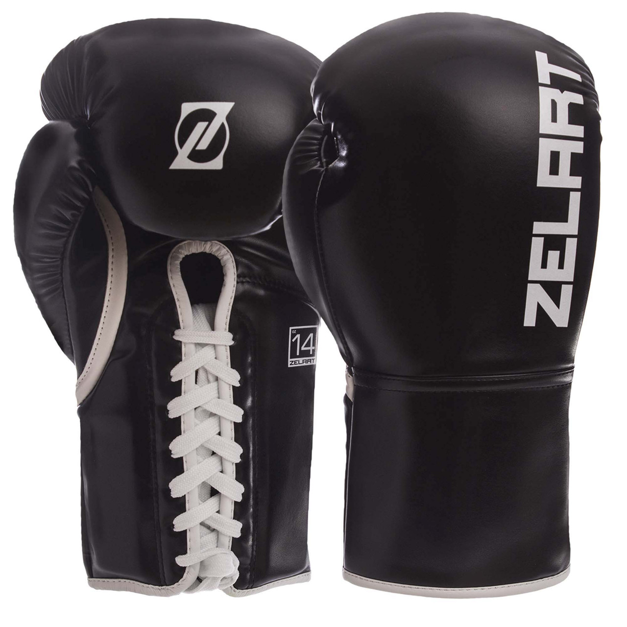 

Перчатки боксерские PU на шнуровке ZELART BO-1348 (р-р 10-14oz, цвета в ассортименте), Черный