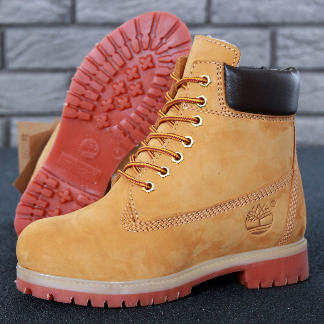 

Женские зимние ботинки Timberland Classic Boots, нубук, (с мехом), песочный, Турция 39