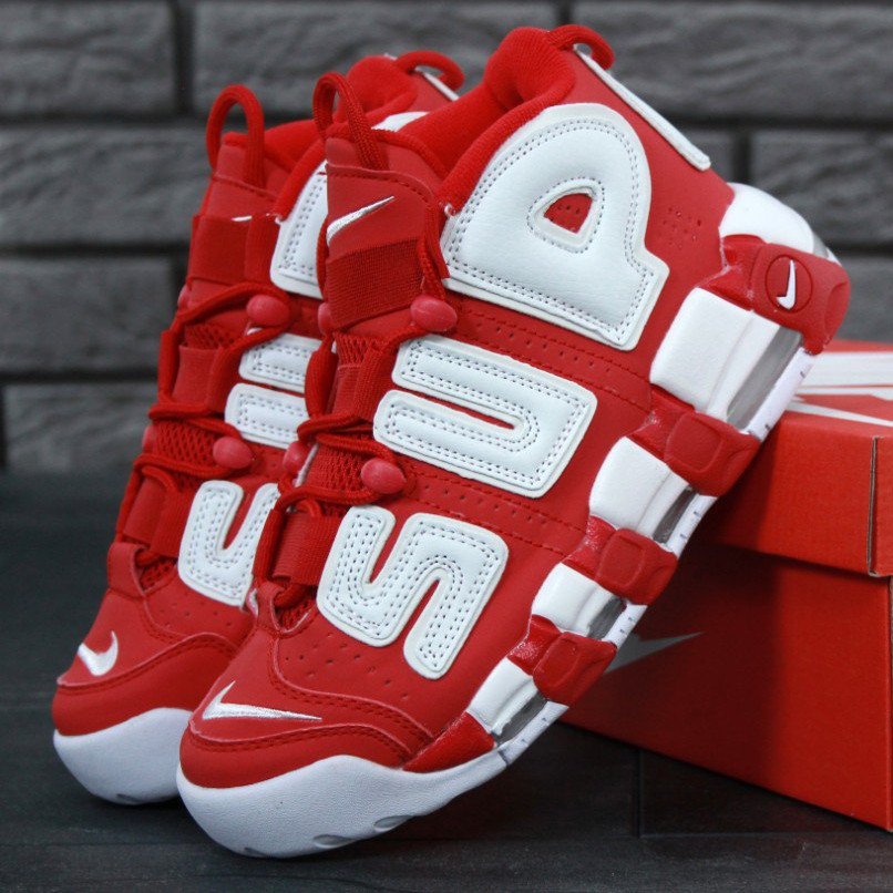 

Женские кроссовки Nike Air More Uptempo x Supreme, красный, белый, Вьетнам 37, Разные цвета