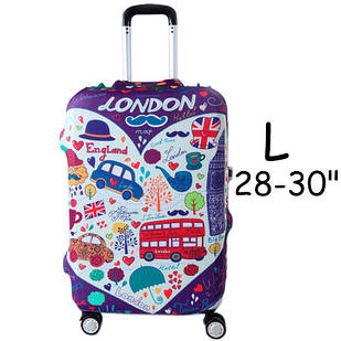 Чохол для дорожньої валізи на валізу захисний 28-30 L, London