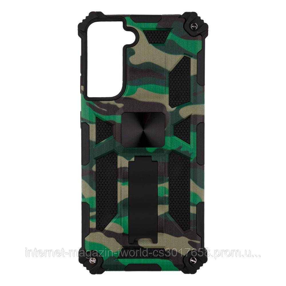 

Чехол Shockproof Camouflage for Samsung S21 Цвет 4, Зелёный