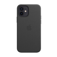 

Черный кожаный чехол iLoungeMax Leather Case MagSafe Black для iPhone 12 | 12 Pro OEM (с поддержкой анимации)