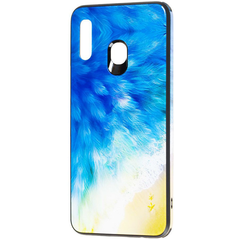 

TPU+Glass чехол Cute Print для Samsung Galaxy M30, Пляж