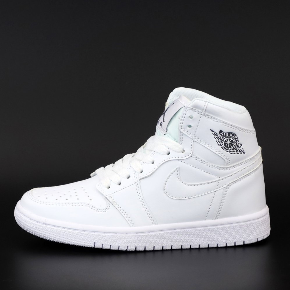 

Nike Air Jordan 1 High White | кроссовки женские; белые; осенние/весенние; найк 40, Белый